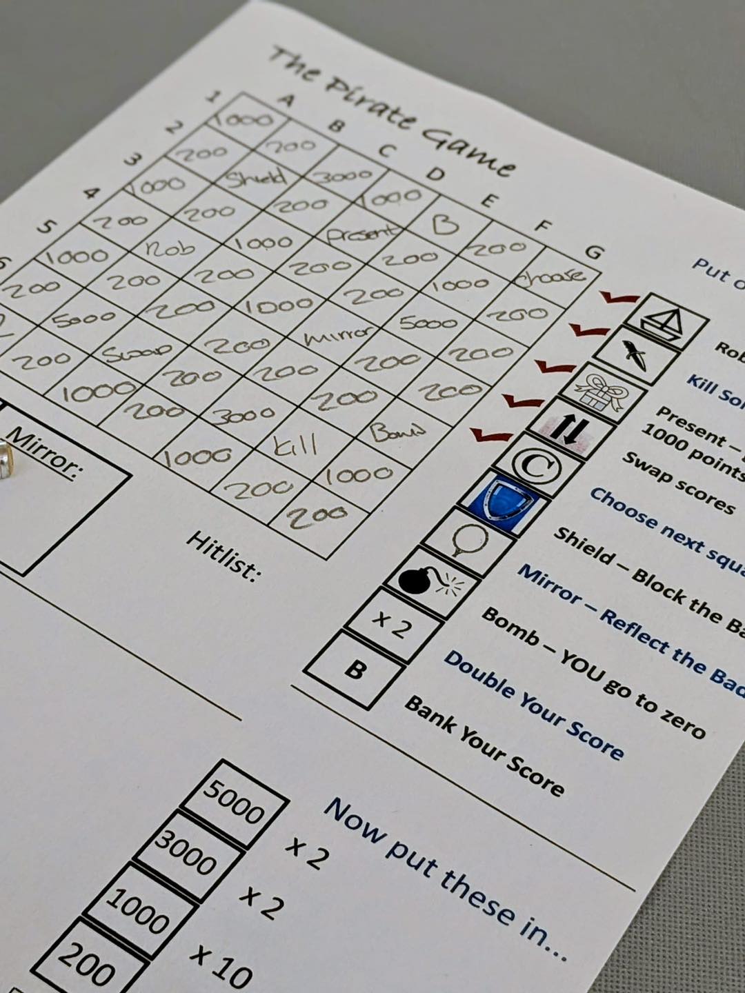 October Meeting – Pirate Game…yarrrr!